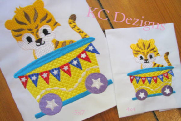 A Designer's Look at Tiger Sitting in Train for Holiday Crafting