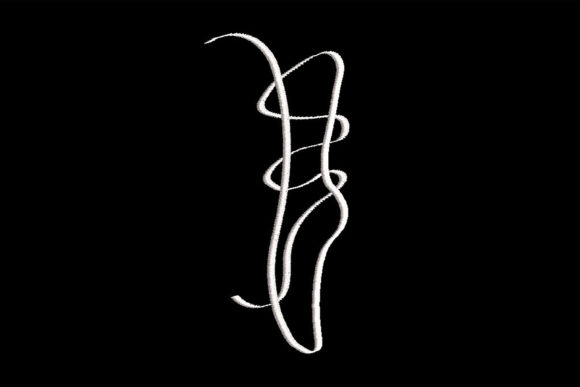 A Minimalist Ballet Shoes Design for Real-World Embroidery Projects