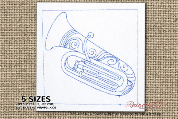 A Practical Review of the Orchestra Tubas Bluework Embroidery Design