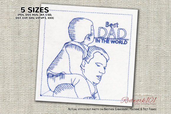 Best DAD in the World Embroidery Design Review for Businesses