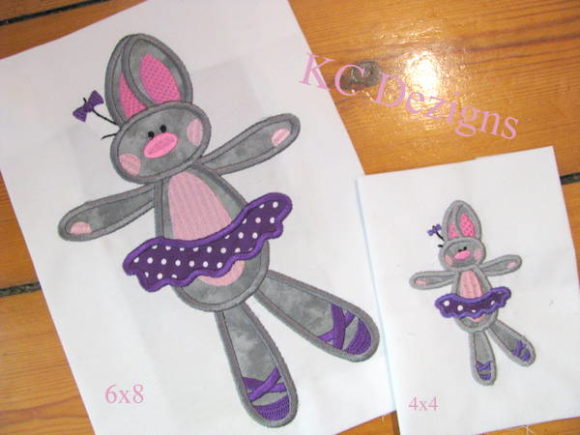 Bunny Ballerina 4: A Sweet Embroidery Gift Design