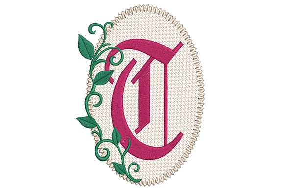 Olde English Monogram Letter T: A Versatile Holiday Stitch