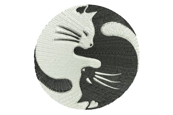 Ying Yang Cats Embroidery: A Perfect Holiday Gift Designer